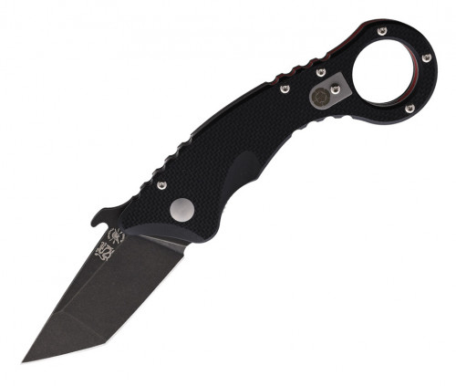 มีดคารัมบิท Spartan Blades Ronin Shoto Karambit Knife Black TiNi Tanto Blade, G10 Handles (SFBL9BK)