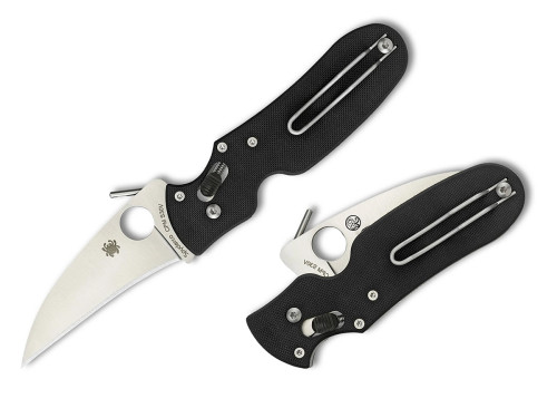 มีดพับ Spyderco P'kal Folding Knife S30V Blade, Black G10 Handles (C103GP)