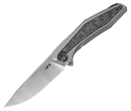 มีดพับ Zero Tolerance 0470 Sinkevich Flipper Knife CPM-20CV Blade, Titanium with Carbon Fiber Insert