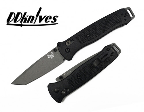 มีดพับ Benchmade Bailout AXIS Folding Knife CPM-3V Plain Tanto Blade, Black Grivory Handles (537GY)