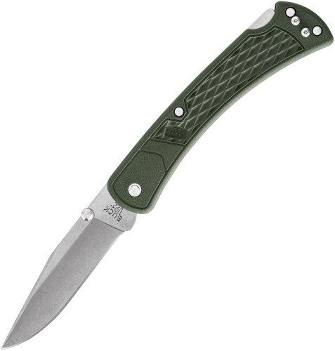 มีดพับ Buck 112 Slim Ranger Select Folding Knife Plain Blade, OD Green GFN Handles (0112ODS2-B)