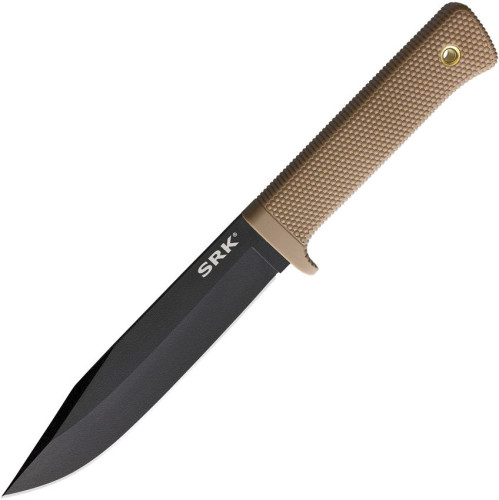 มีดใบตาย Cold Steel SRK Survival Rescue Knife Black SK-5 Blade, Desert Tan Handle (49LCK-DTBK)
