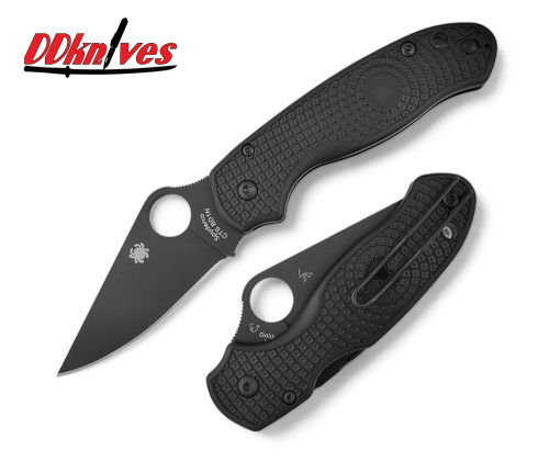 มีดพับ Spyderco Para 3 Lightweight Folding Knife, CTS-BD1N Plain Blade, Black FRN Handles (C223PBBK)