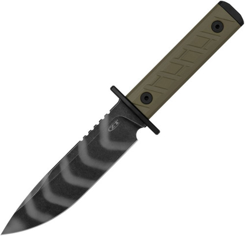 มีดใบตาย Zero Tolerance 0006TSOL Fixed Blade Knife, CPM-3V Tiger Stripe Blade, Olive G10 Handles