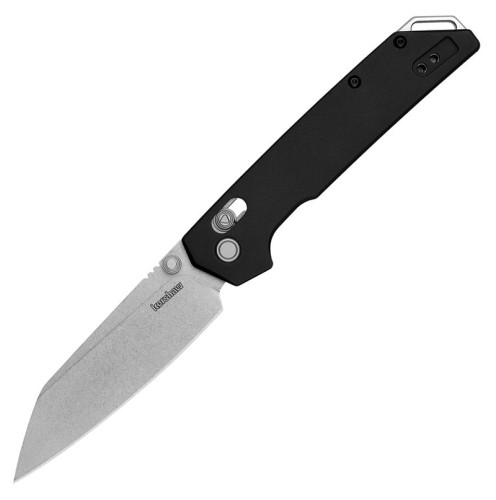 มีดพับ Kershaw Iridium DuraLock Folding Knife D2 Reverse Tanto Blade, Black Aluminum Handles (2038R)