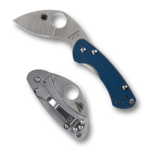 มีดพับ Spyderco Balance Sprint Run Knife CPM-SPY27 Blade, Cobalt Blue G10 Handles (C141GPCBL)