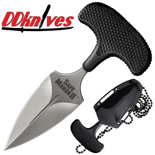 มีดชก Cold Steel Safe Maker II Push Dagger AUS-8 Blade, Kray-Ex Handle, Secure-Ex Sheath (12DCST)