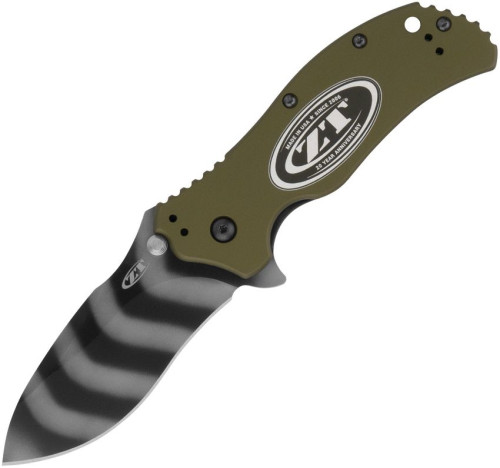 มีดพับ Zero Tolerance 0350OLTS20 20th Anniversary CPM-MagnaCut Blade, OD Green Aluminum Handles