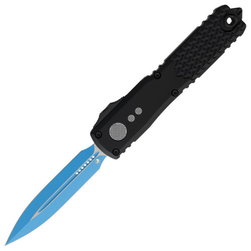 มีดออโต้ Microtech Ultratech Gen IV Jedi Knight AUTO OTF Knife Blue Blade, Black Handles (11224-1JK)