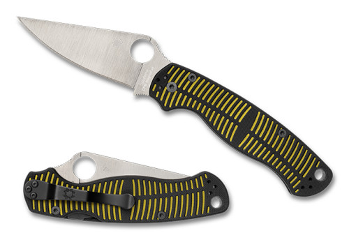 มีดพับ Spyderco Paramilitary 2 Salt CPM-MagnaCut Satin Blade, Yellow/Black G10 (C81GBKYLMCP2)