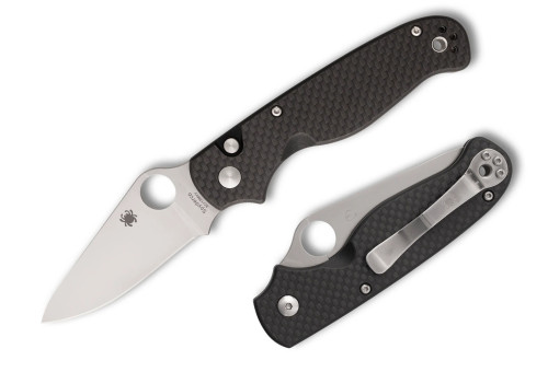 มีดพับ Spyderco ButtonUp Button Lock Folding Knife, Carbon Fiber/G10 Laminate Handles (C275CFP)