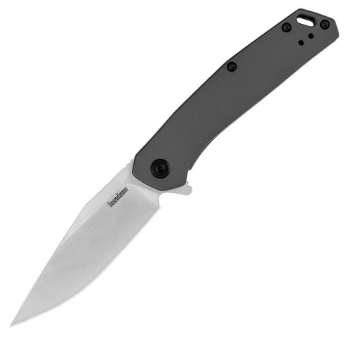 มีดพับ Kershaw Align Assisted Flipper Knife Satin Blade, Gray PVD Stainless Steel Handles (1405)
