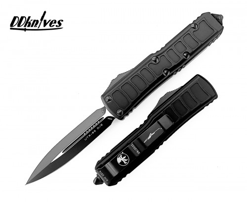 มีดออโต้ Microtech UTX-85 II D/E OTF Automatic Knife Tactical Black Blade, Black Handles (232II-1TS)