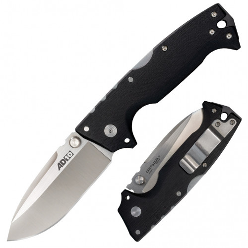 มีดพับ Cold Steel Demko AD-10 Folding Knife S35VN Drop Point Blade, Black G10 Handles (28DD)
