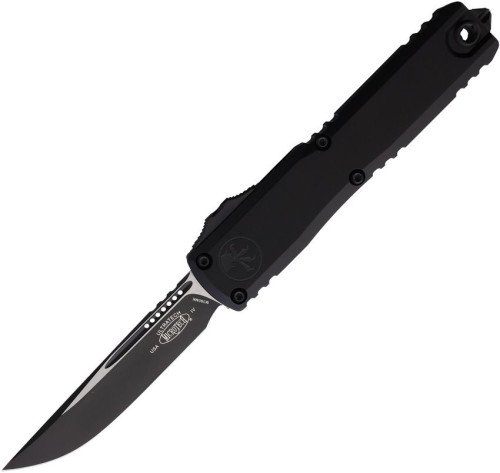 มีดออโต้ Microtech Ultratech S/E Gen IV Auto Knife Black Blade, Black Aluminum Handle (11214-1T)