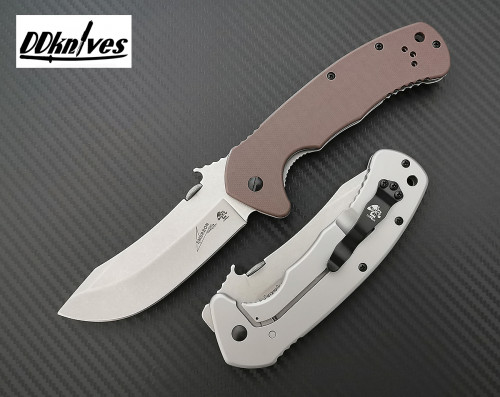มีดพับ Kershaw Emerson CQC-11K Folding Knife D2 Stonewashed Blade, Brown G10 Handles (6031D2)