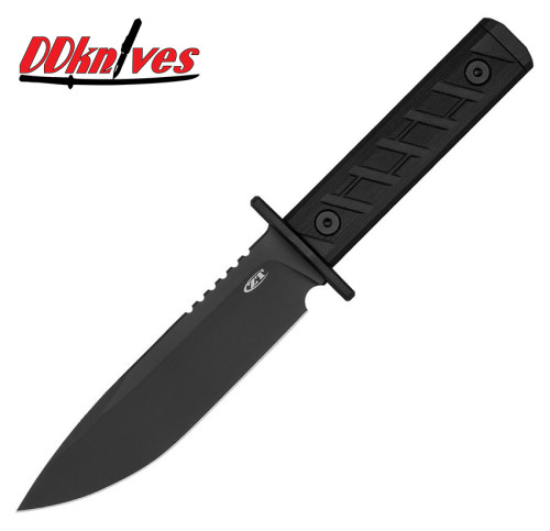 มีดใบตาย Zero Tolerance 0006BLK Fixed Blade Knife CPM-3V Black Clip Point Blade, Black G10 Handles