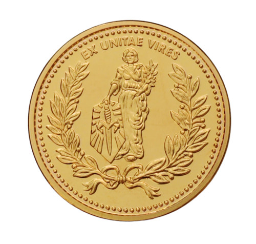เหรียญ Microtech Knives - Marfione Continental Coin 24K Gold Embellished (502-MCK)