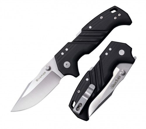 มีดพับ Cold Steel Engage ATLAS Lock Knife S35VN Satin Clip Point Blade, G10 Handles (FL-35DPLC)