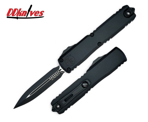 มีดออโต้ Microtech Ultratech ZBP Gen III OTF Auto Knife Black D/E, Black Aluminum Handles (1122-1T)