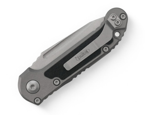 มีดออโต้ Microtech LUDT Gen III Auto Knife Stonewash Tanto Blade, Natural Clear Handles (1136-10NC) 1