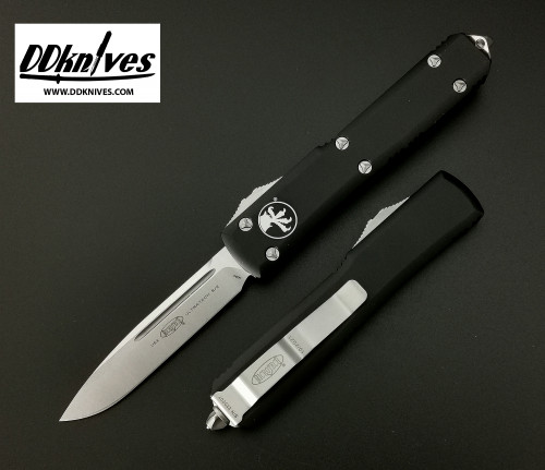 มีดออโต้ Microtech Ultratech S/E OTF Automatic Knife Stonewash Blade, Black Handles (121-10)