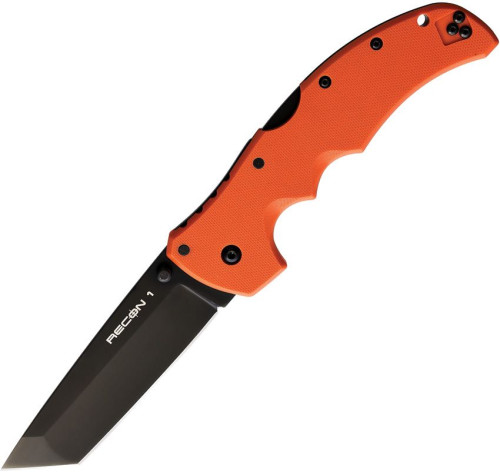มีดพับ Cold Steel Recon 1 Tanto S35VN Plain Blade, Orange G10 Handles (CS-27BT-ORBK)