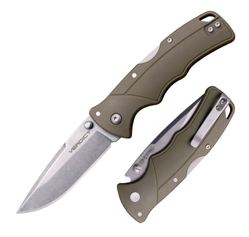 มีดพับ Cold Steel Verdict Folding Knife 4116 Spear Point Blade, FDE GFN Handles (FL-C3SPSSFDE)