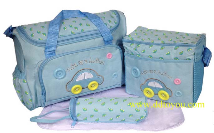 กระเป๋าเก็บเครื่องปั๊มนม สัมภาระคุณแม่ เซต 3 ใบ ยี่ห้อ MotherCare ราคาถูกที่สุด สีฟ้า
