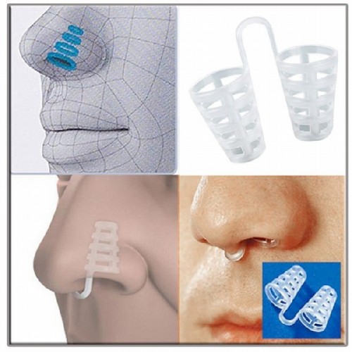 อุปกรณ์ป้องกันการกรนแบบตะกร้า Anti Snore Nose Clip