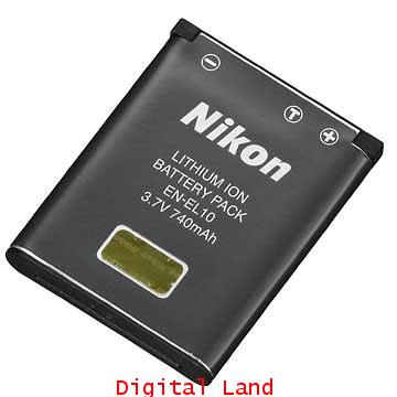Nikon Lithium-ion EN-EL10 รับประกันของแท้  สำหรับ Coolpix S200/S500
