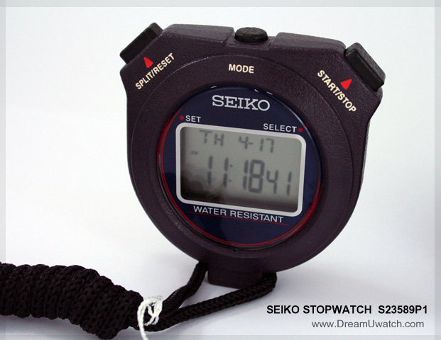 นาฬิกาจับเวลา SEIKO STOPWATCH 1/100 sec. S23589P (มีสินค้าพร้อมส่ง)