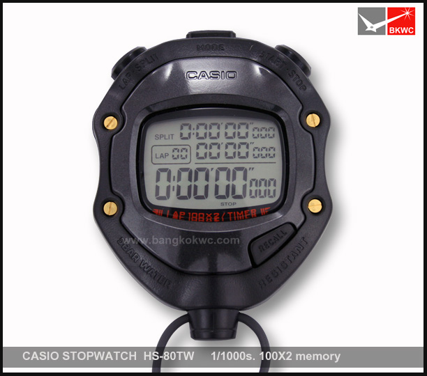 นาฬิกาจับเวลา CASIO STOPWATCH HS-80TW (MULTI-FUNCTION) (มีสินค้าพร้อมส่ง)