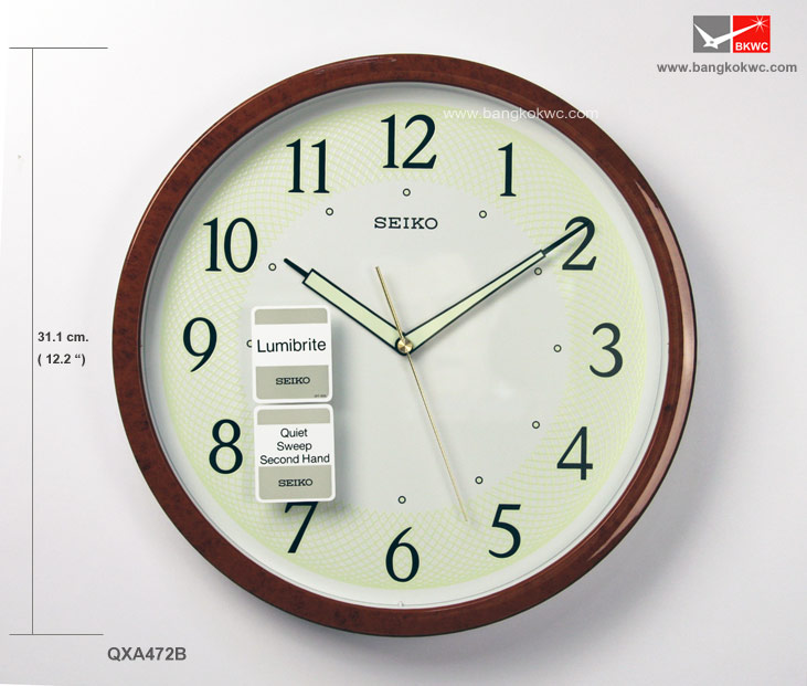 นาฬิกาแขวน SEIKO CLOCK QXA472B (12 นิ้ว)