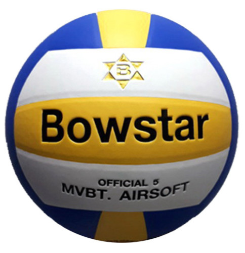 ลูกวอลเลย์บอล volleyball รุ่น fierce, bowstar (bwy) เบอร์ 5 หนังอัด pvc k+n 3