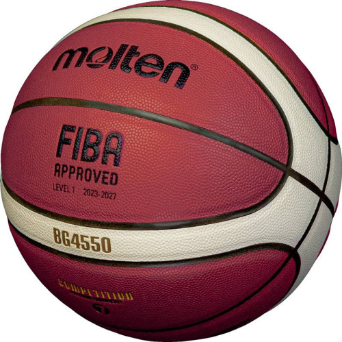 ลูกบาสเกตบอลex มอลเทน basketball molten รุ่น b7g4550, b6g4550 (o) เบอร์ 7, 6 หนัง pu k+n ex