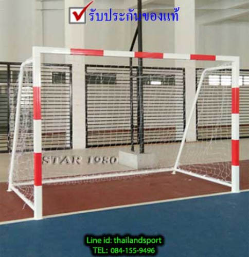 เสาประตู ฟุตซอล รุ่น เหล็ก 1.5 นิ้ว, 2.5 นิ้ว, 3 นิ้ว, เหลี่ยม (3 m. x 2 m. พร้อมตาข่าย) k+n 3