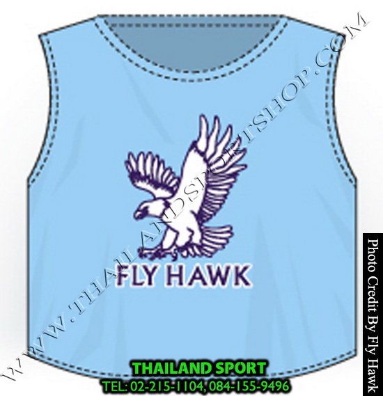 เสื้อเอี๊ยม fly hawk รุ่น a222 (สีฟ้า)