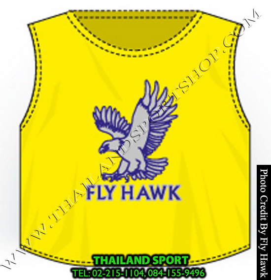 เสื้อเอี๊ยม fly hawk รุ่น a222 (สีเหลือง)