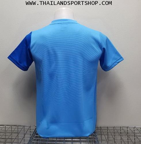 เสื้อกีฬา คอวี พิมพ์ลาย หมี คูล MHEE COOL รุ่น MV2 (สีฟ้า) 1