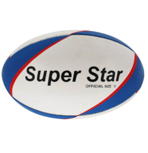 ลูกรักบี้ ไฟว์สตาร์ five star rugby ball รุ่น rb1000 (wb) เบอร์ 5 หนังเย็บ k+ 1