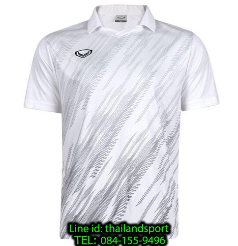เสื้อกีฬา แกรนด์ สปอร์ต grand sport รุ่น 011-558 (สีขาว) พิมพ์ลาย