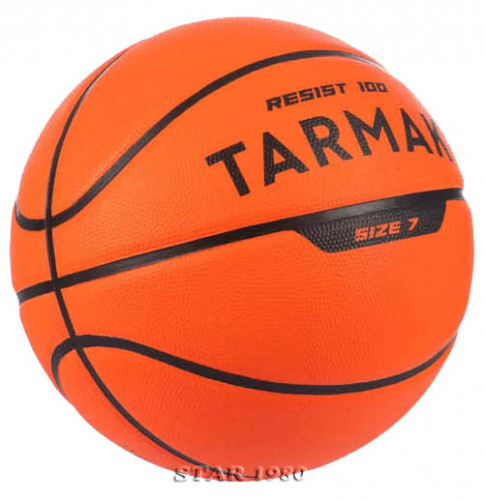 ลูกบาสเกตบอล ทาร์แมค basketball tarmak รุ่น resist 100 (y, o) เบอร์ 5, 7 หนังยาง k+n 3