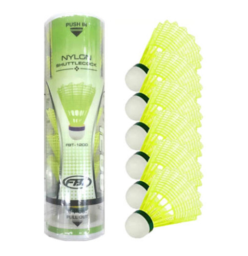 ลูกแบตมินตัน เอฟ บี ที fbt. รุ่น พลาสติก (6 ลูก) k+n 1