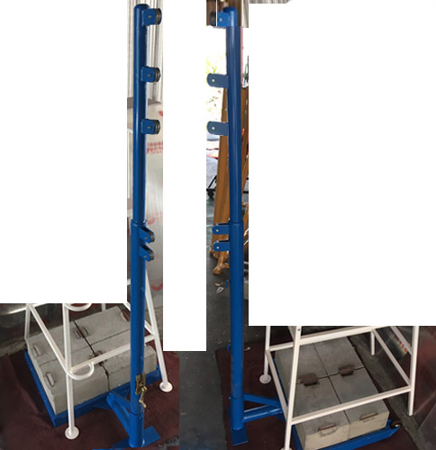 เสาวอลเลย์บอล, ตะกร้อ, แบดมินตัน รุ่น เฟืองทองเหลือง, มีล้อ (b พร้อมตาข่าย) 052