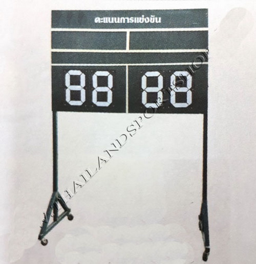 ป้ายคะแนน แข่งขัน รุ่น อเนกประสงค์ ป้าย+ขาตั้ง (ขนาดกลาง, ใหญ่) 3