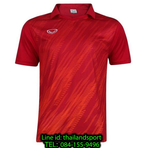 เสื้อกีฬา แกรนด์ สปอร์ต grand sport รุ่น 011-558 (สีแดง) พิมพ์ลาย