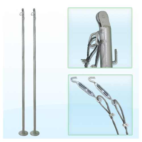 เสาวอลเลย์บอล รุ่น ธรรมดา (sv พร้อมตาข่าย) k+n 1