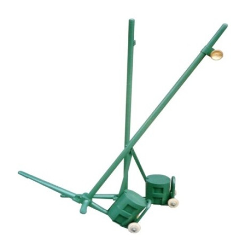 เสาแบดมินตัน badminton pole รุ่น ชุดทองเหลือง มีล้อ (g พร้อมตาข่าย) k n vs- 2