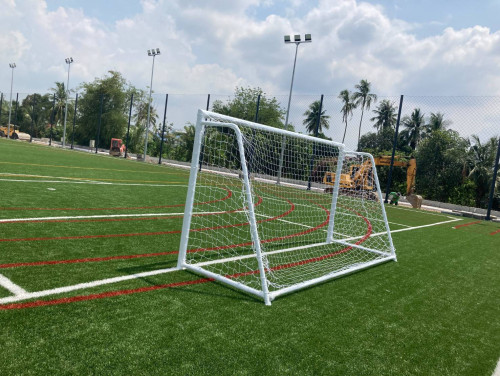 ตาข่ายประตู ฟุตบอล 7 คน อินเดอร์ซอกเกอร์ chada รุ่น เส้น ใหญ่, ใหญ่พิเศษ, แดง (เฉพาะตาข่าย) k+n 2